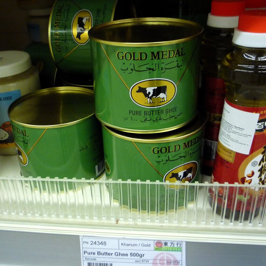 Photo of cans of ghee.