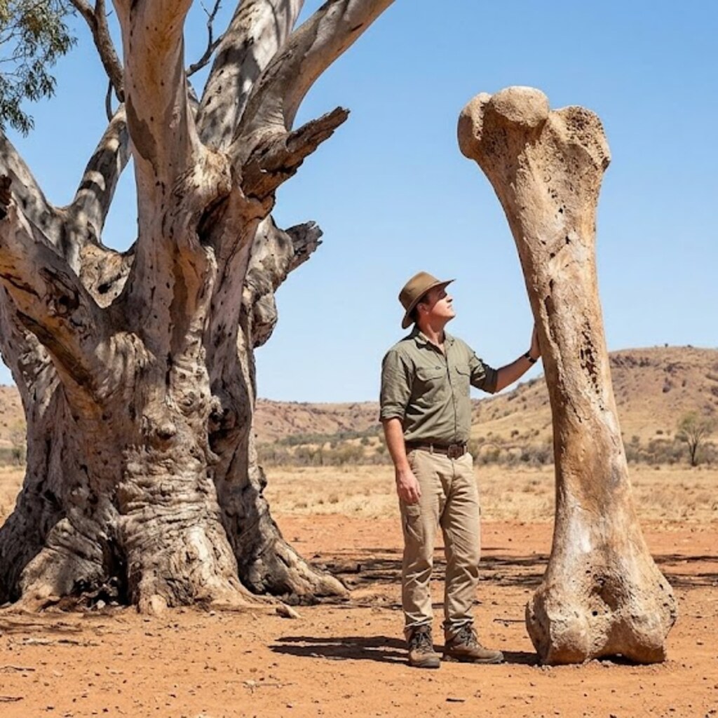 Generated image of a giant bone