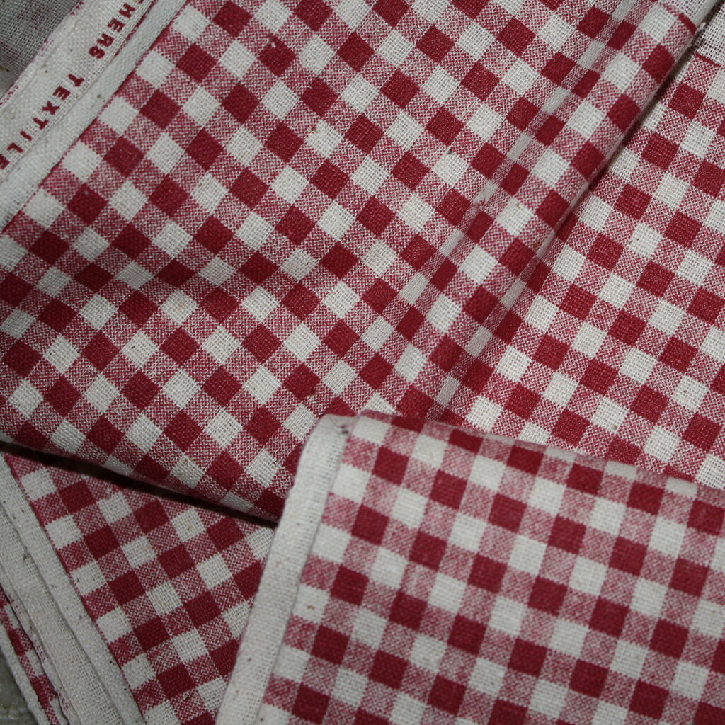 Photo of gingham fabric