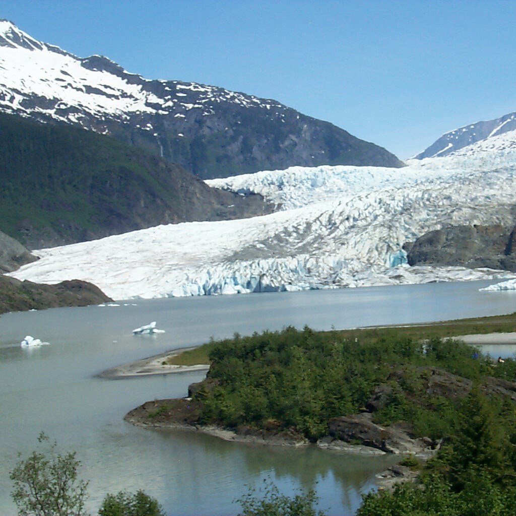 Photo of a glacier