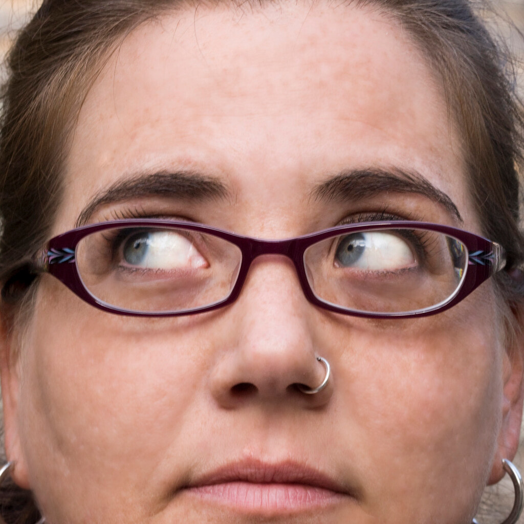 Photo of a woman wearing glasses.