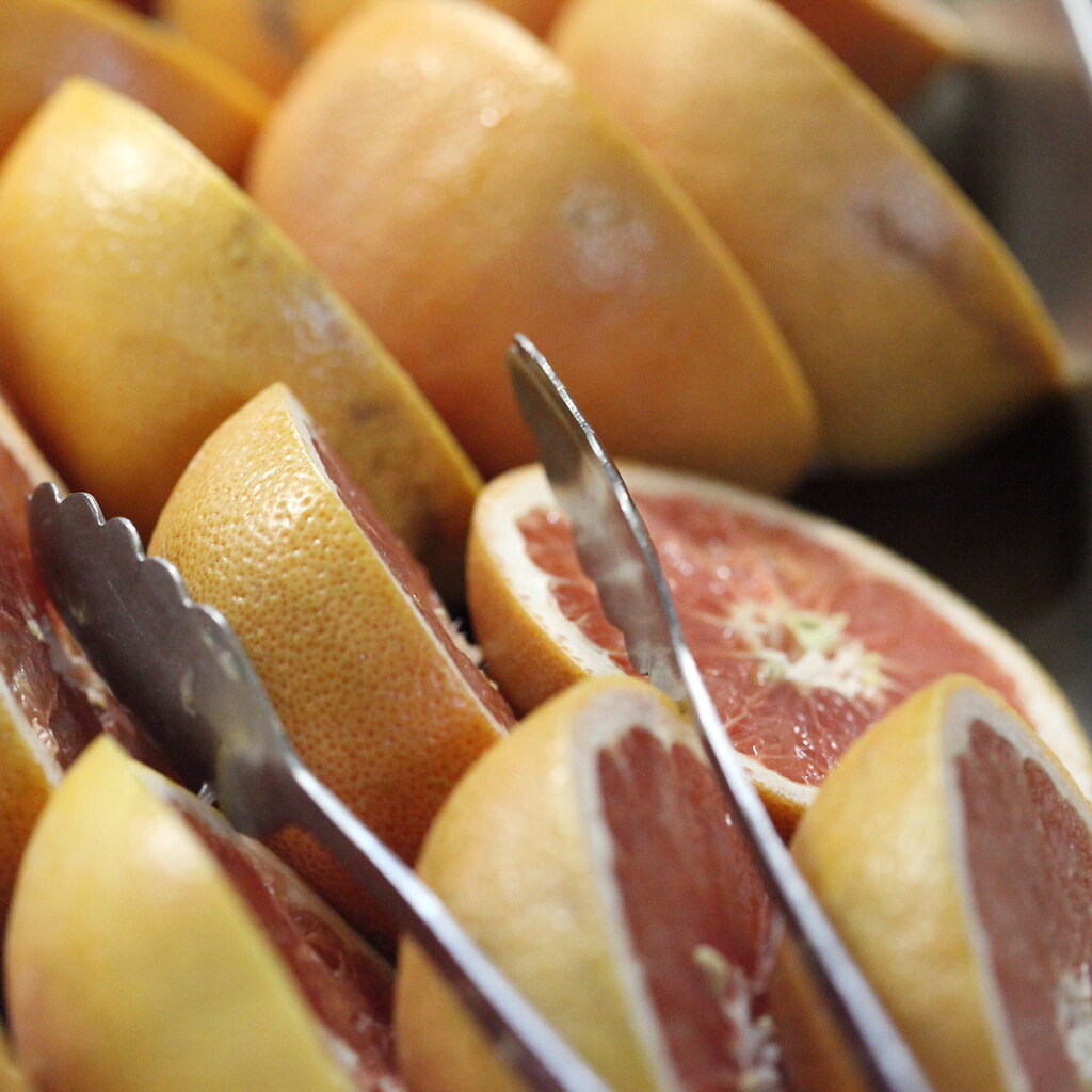 Photo of grapefruit halves
