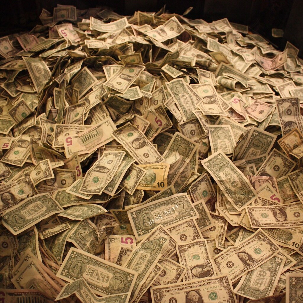 Photo of a pile of money