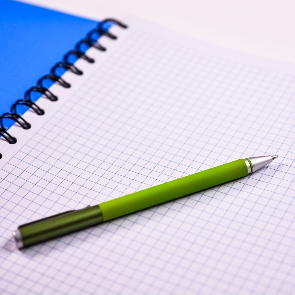 Photo of a grid workbook