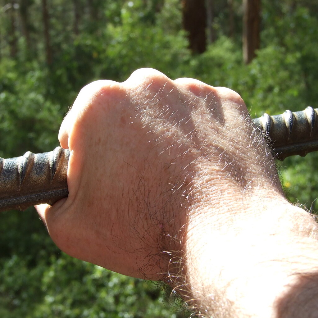 Photo of a hand gripping