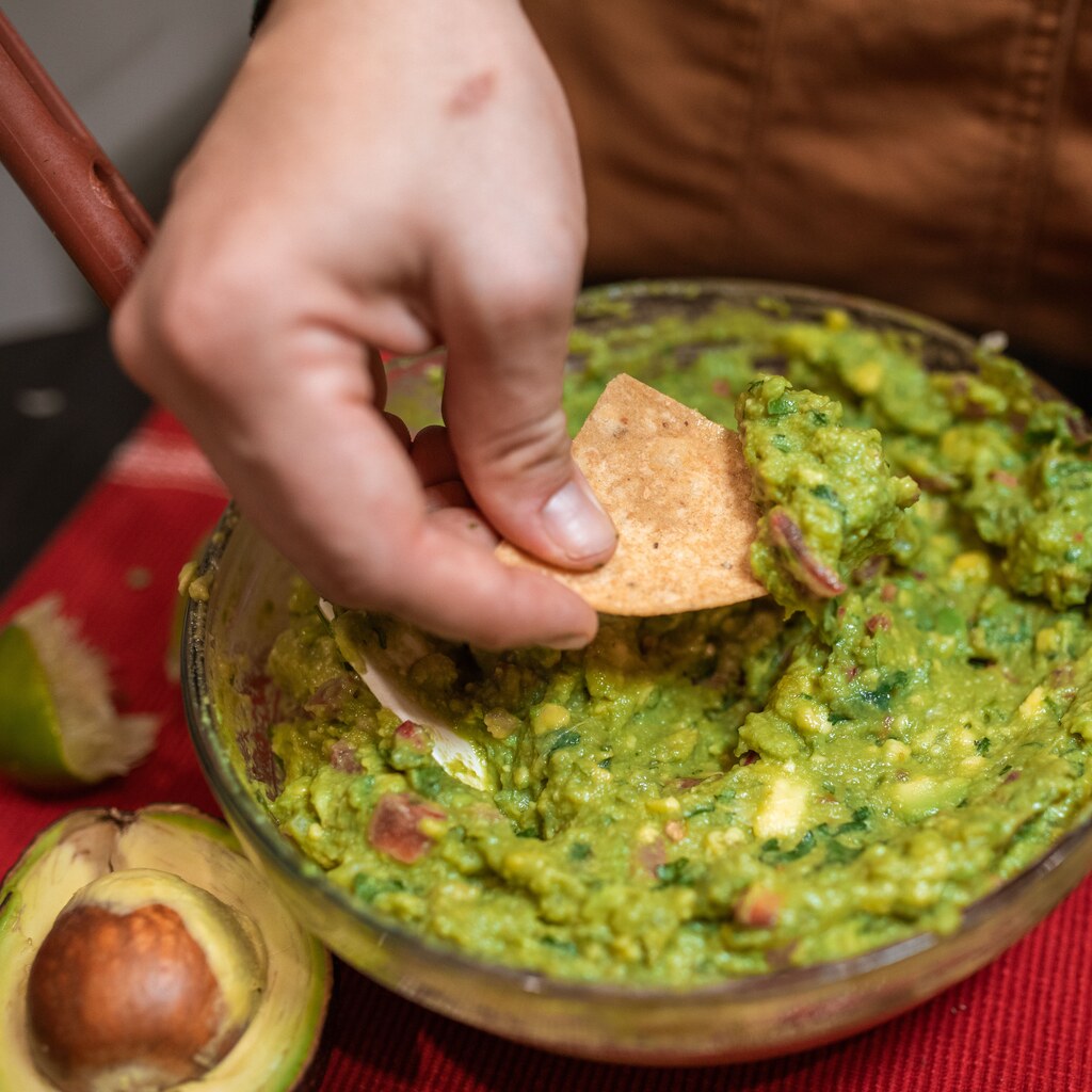 A photo of guacamole
