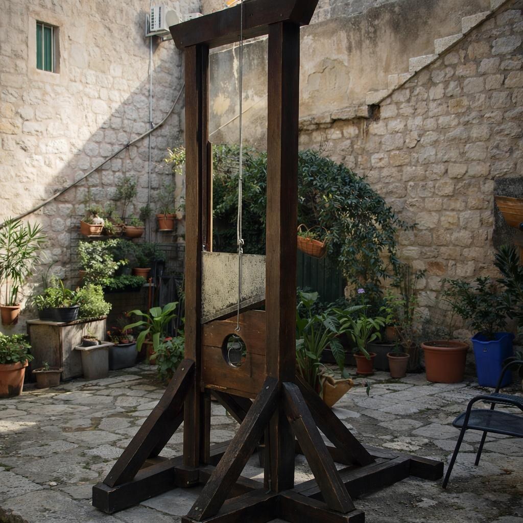 Photo of a guillotine
