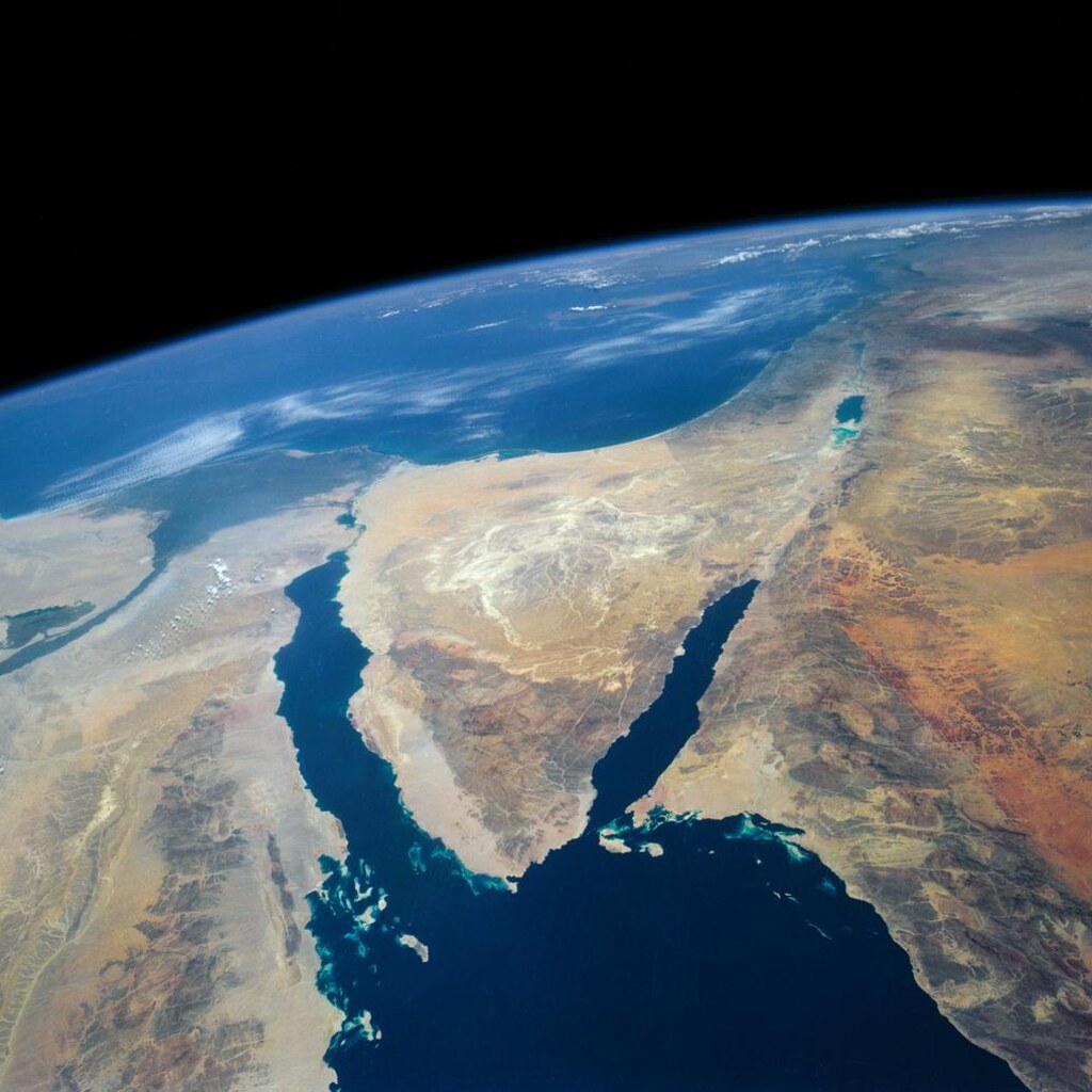 A gulf as seen from space.