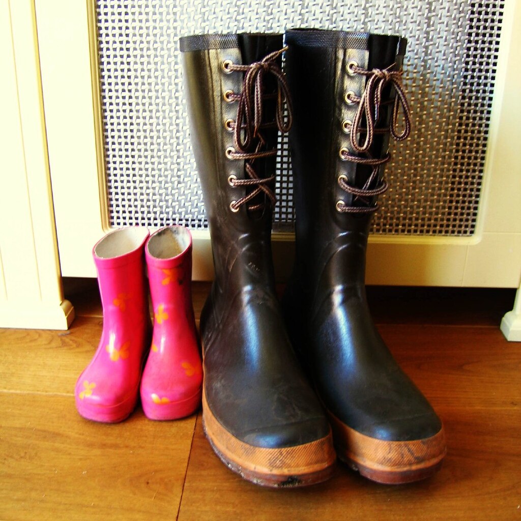 Photo of some gumboots.
