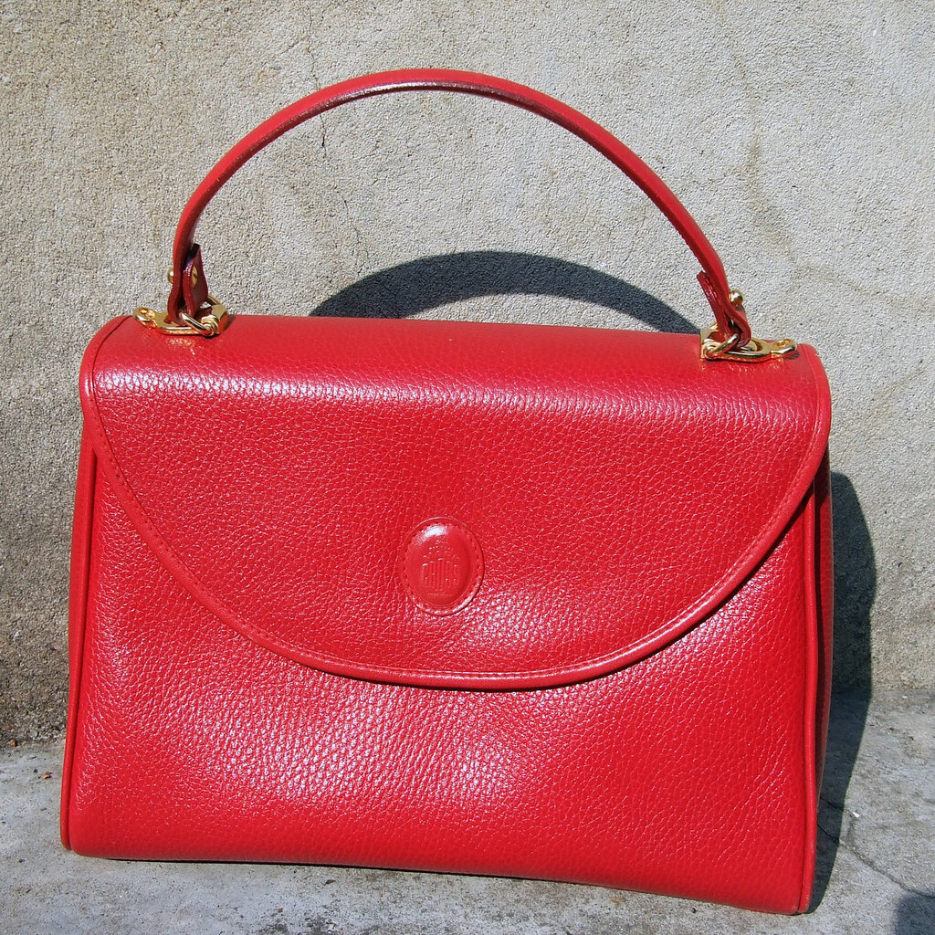 Photo of a red handbag