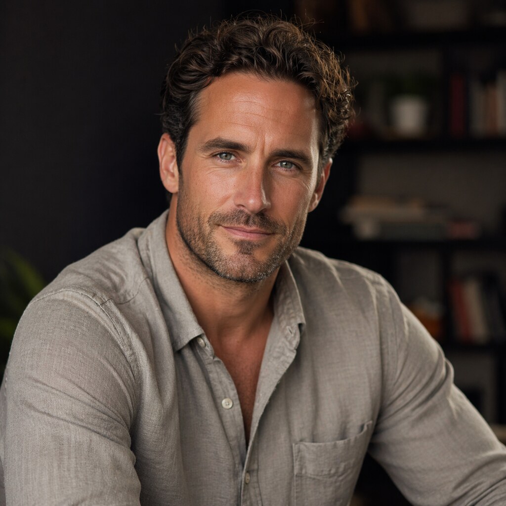 Generated image of a handsome man