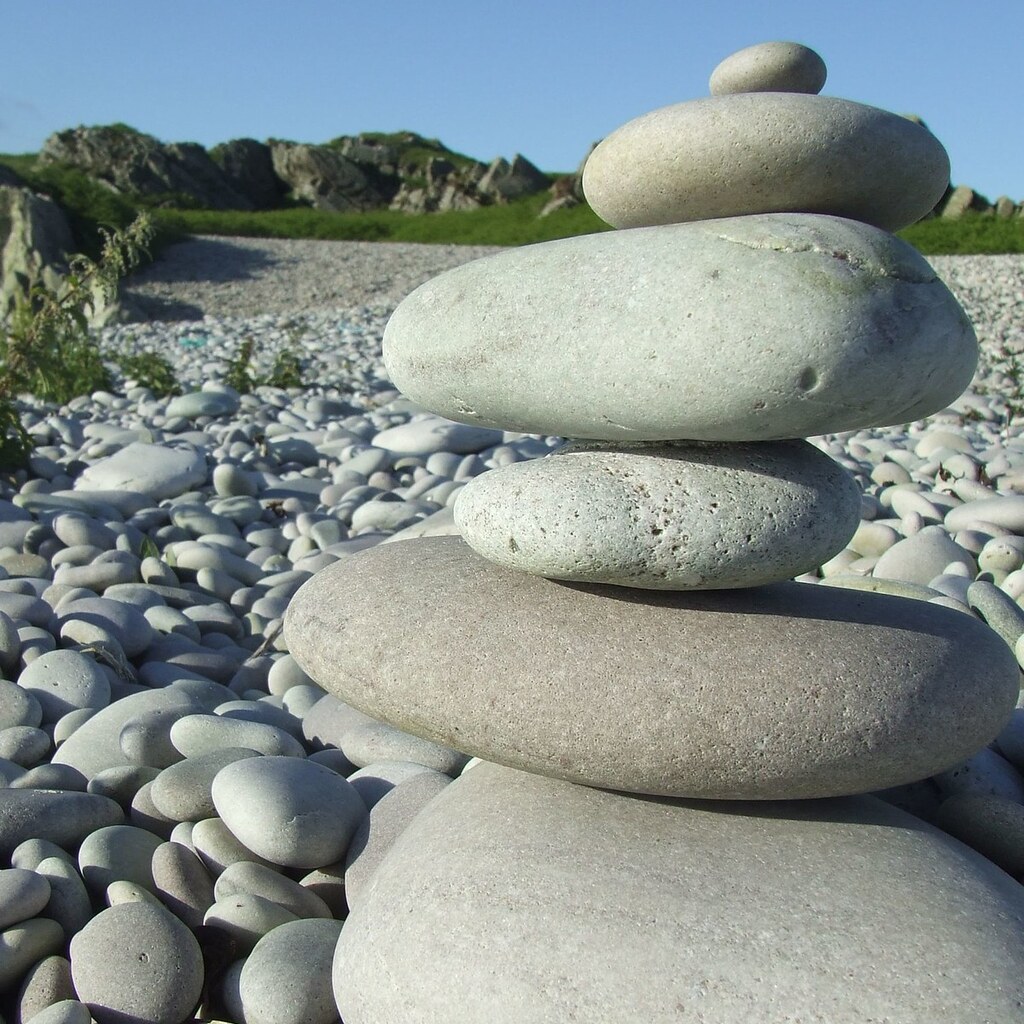Photo of a stack of hard rocks.