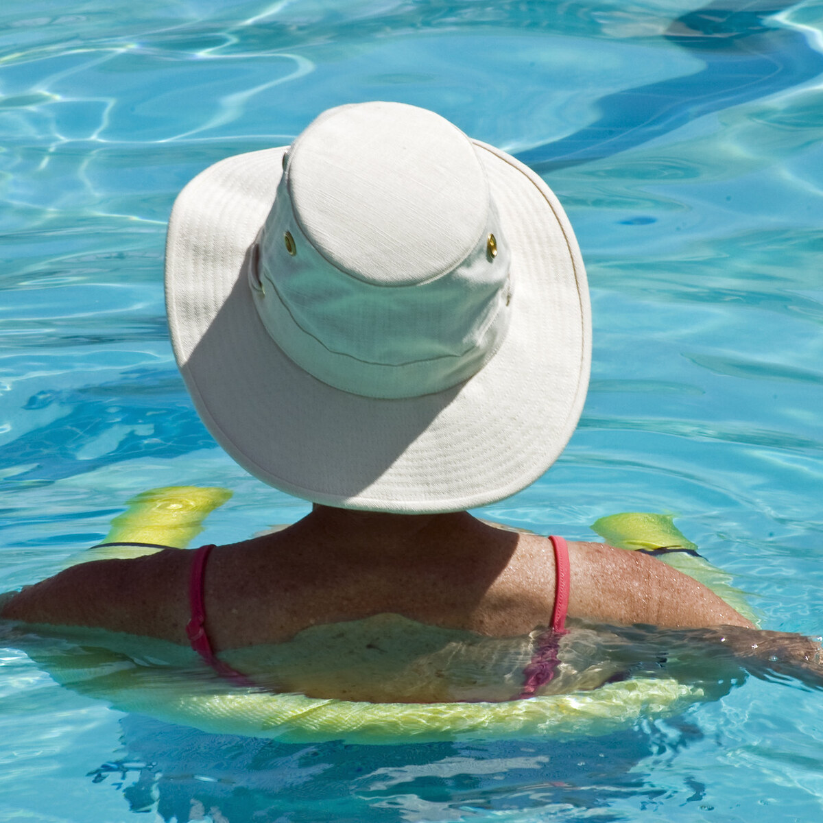 Photo of someone wearing a hat.