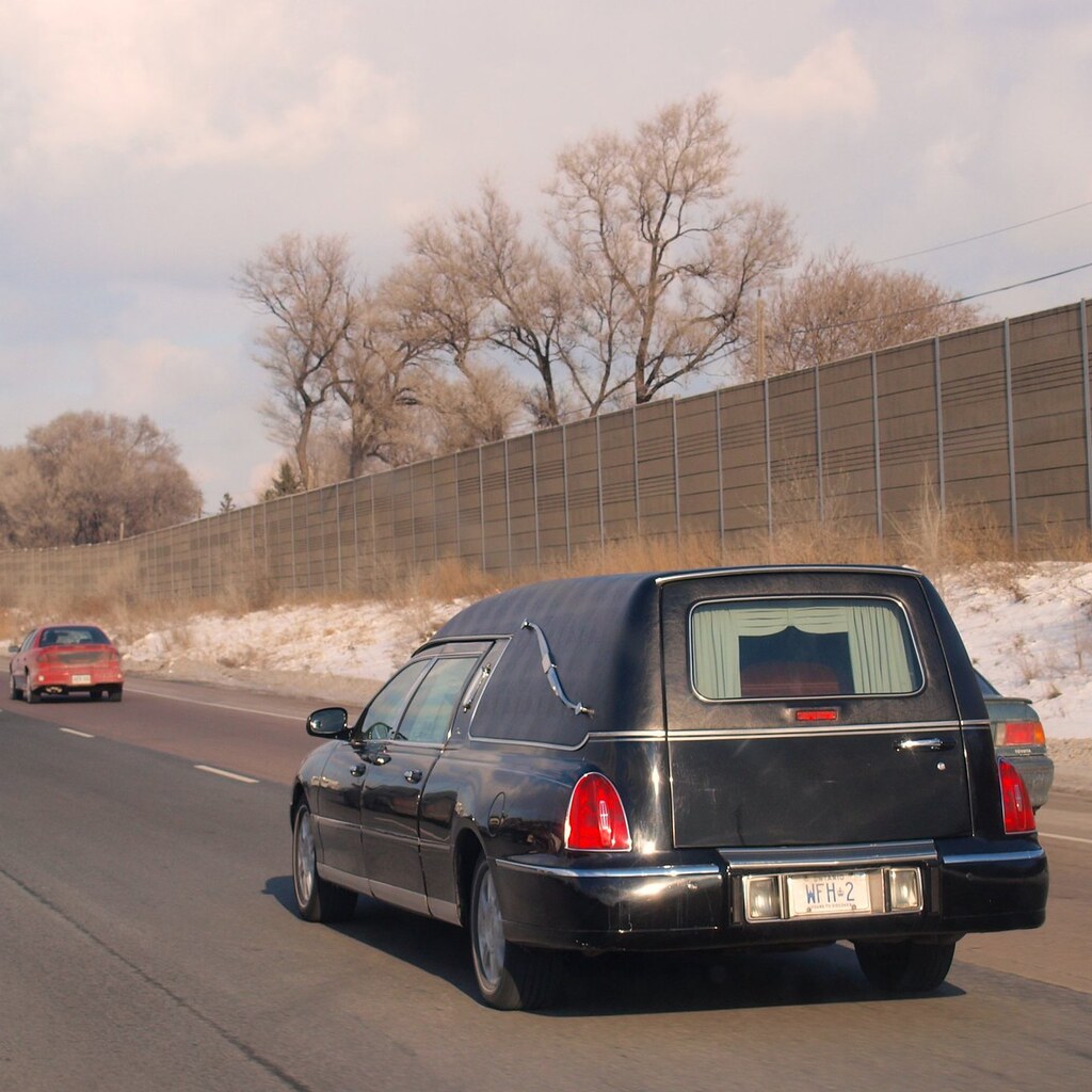 Photo of a hearse