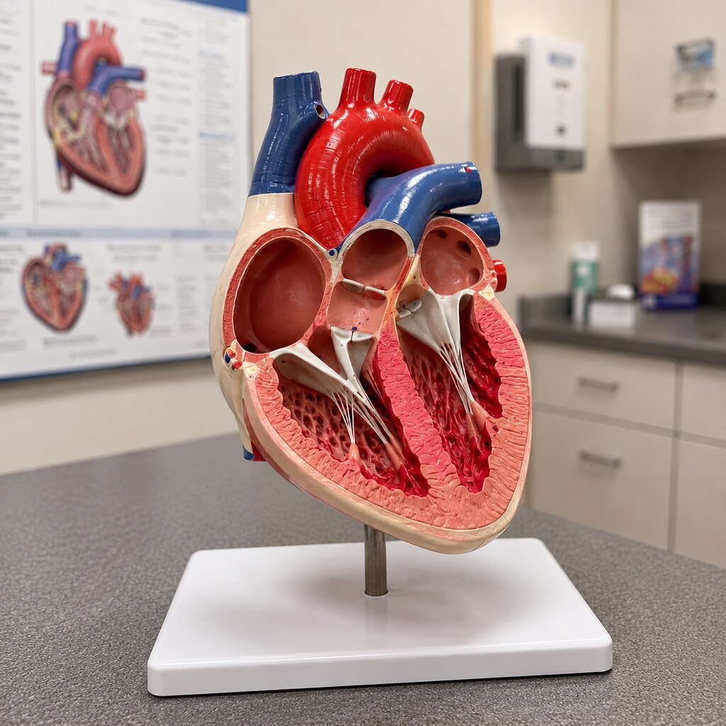 Generated image of a model of a heart