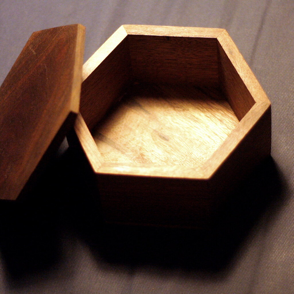 Photo of a hexagon shaped box