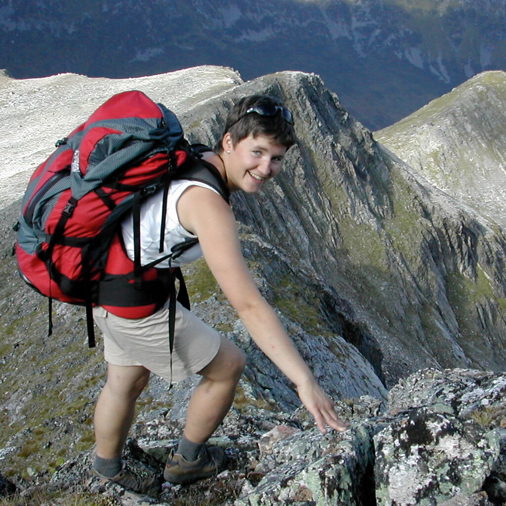 Photo of a woman hiking