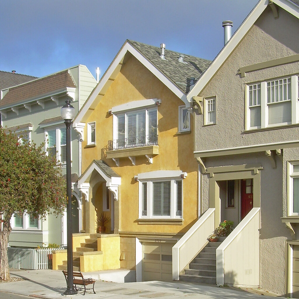 Photo of a row house.