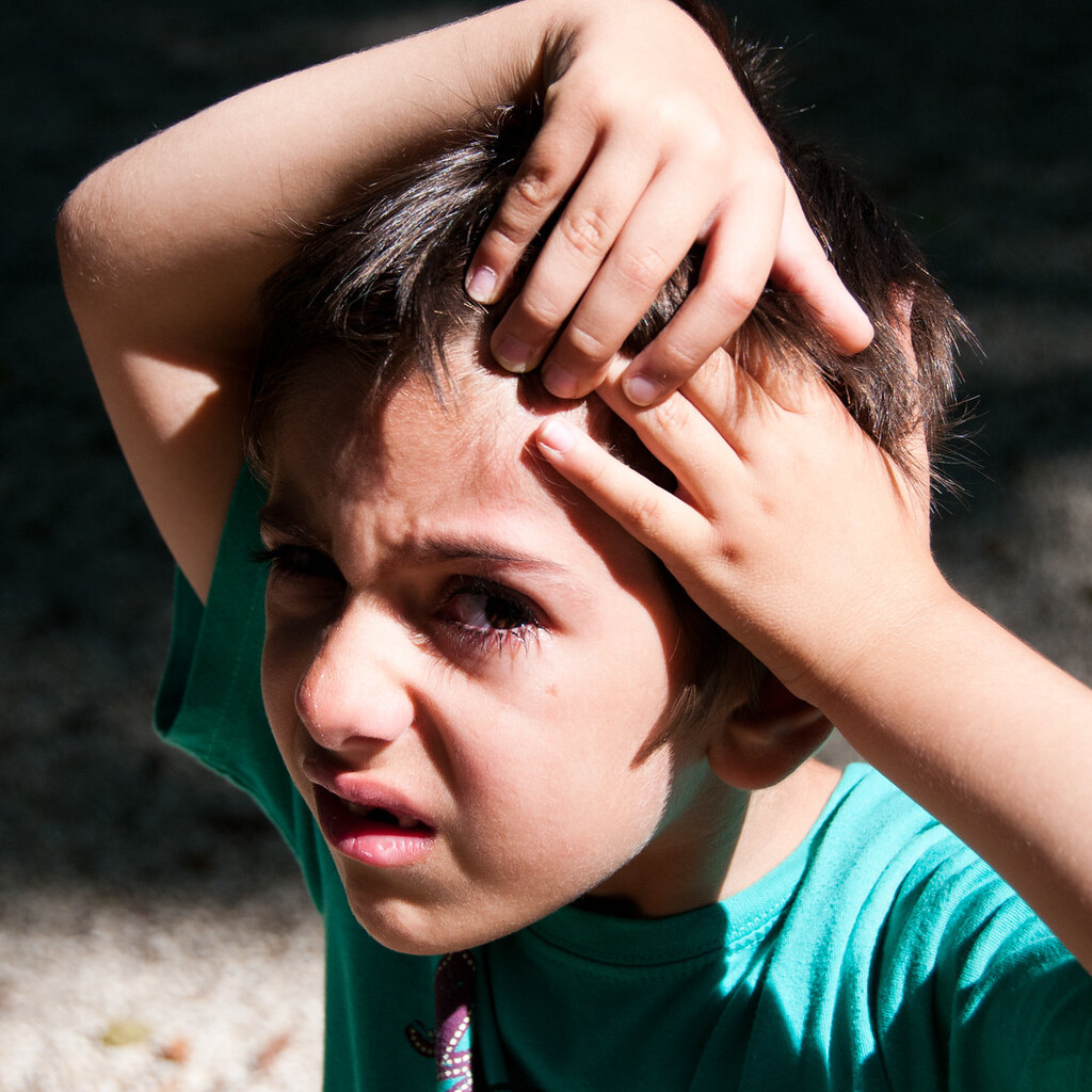 Photo of a hurt boy.