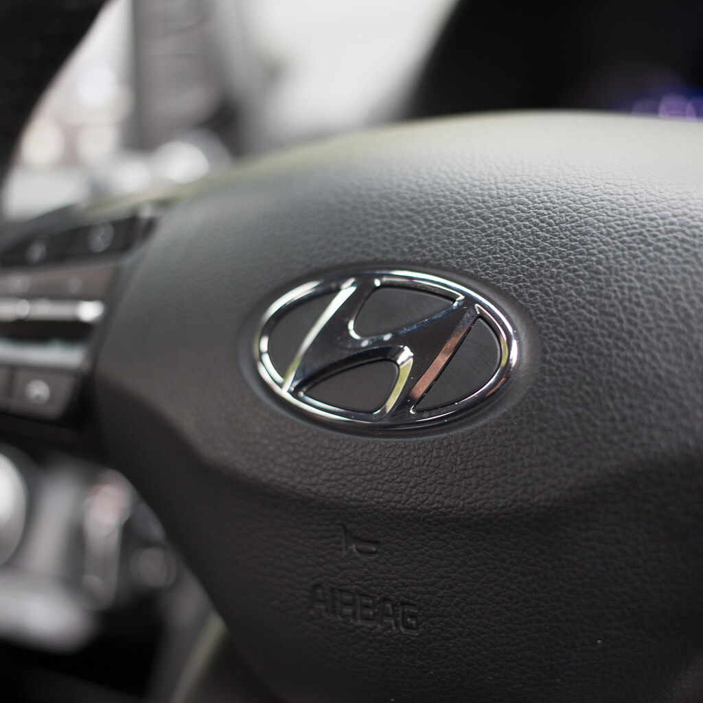 Photo of a Hyundai badge
