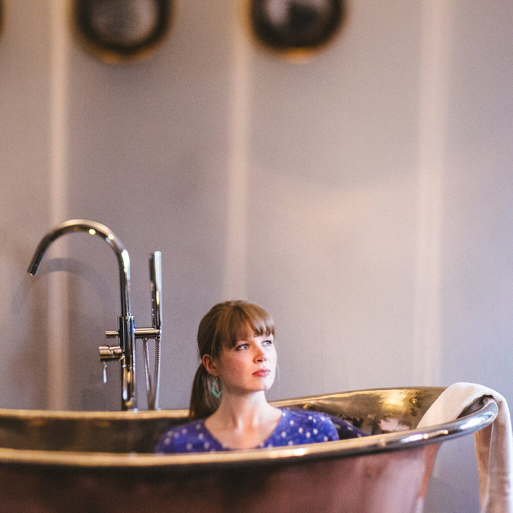 Photo of a woman in a bath