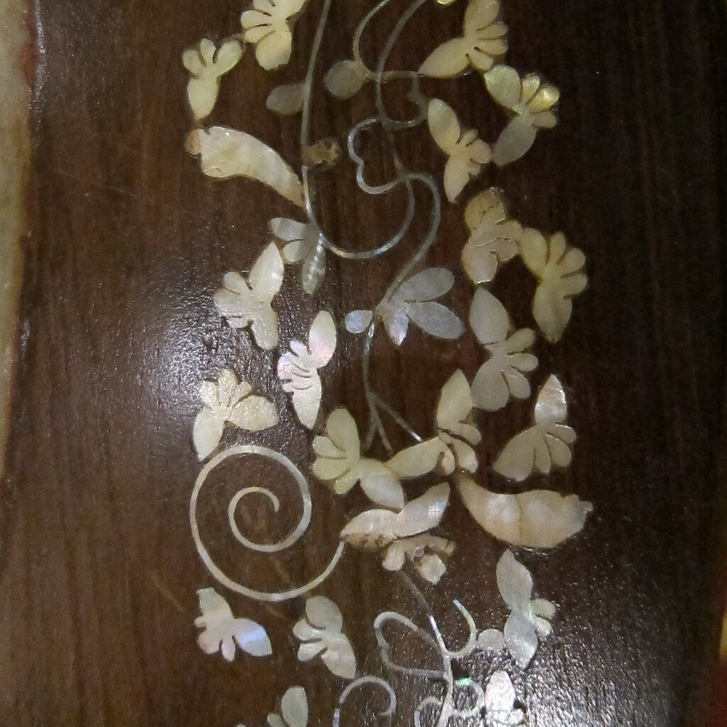 Photo of some inlay on wood