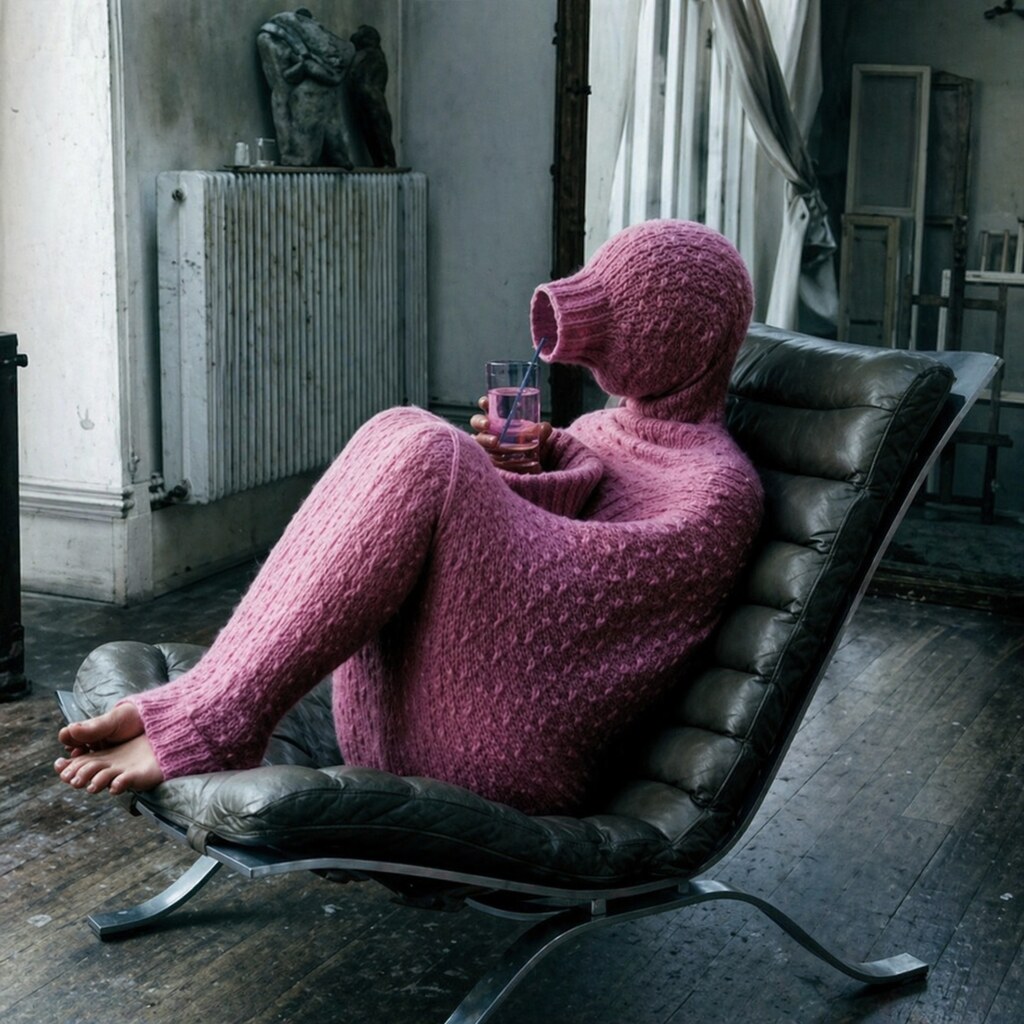 An artistic depiction of an introvert.