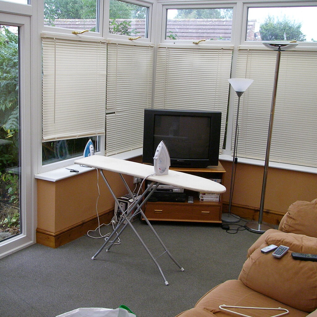 Photo of an ironing board
