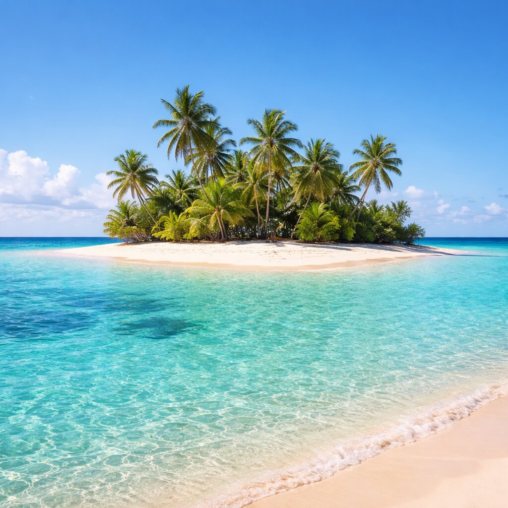 Generated image of an island