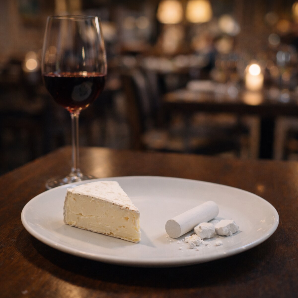 Generated image of chalk and cheese