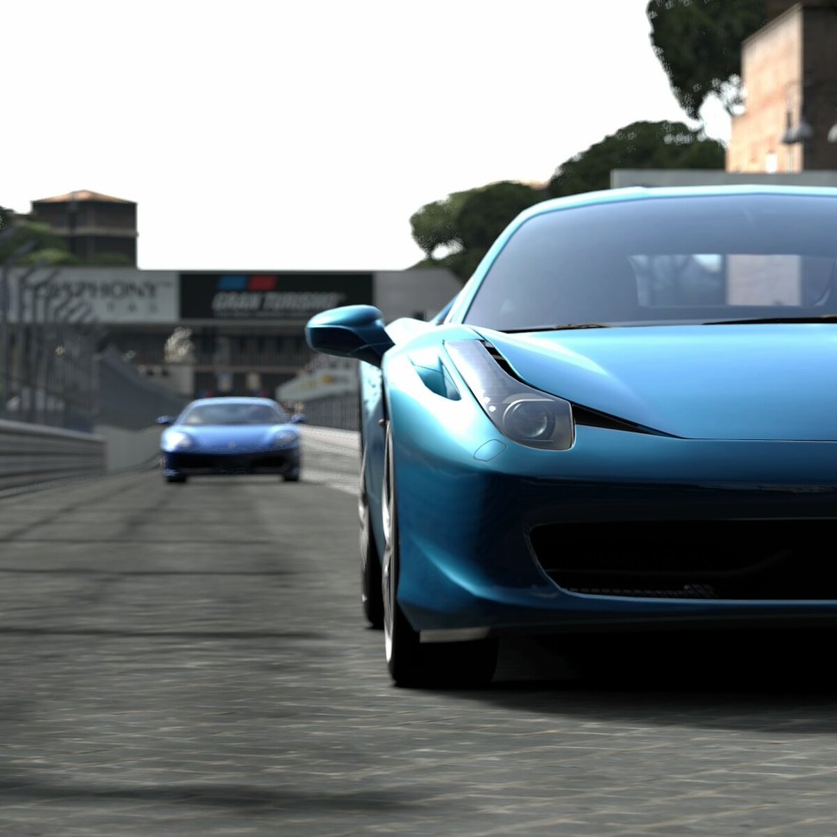 Photo of a car chase