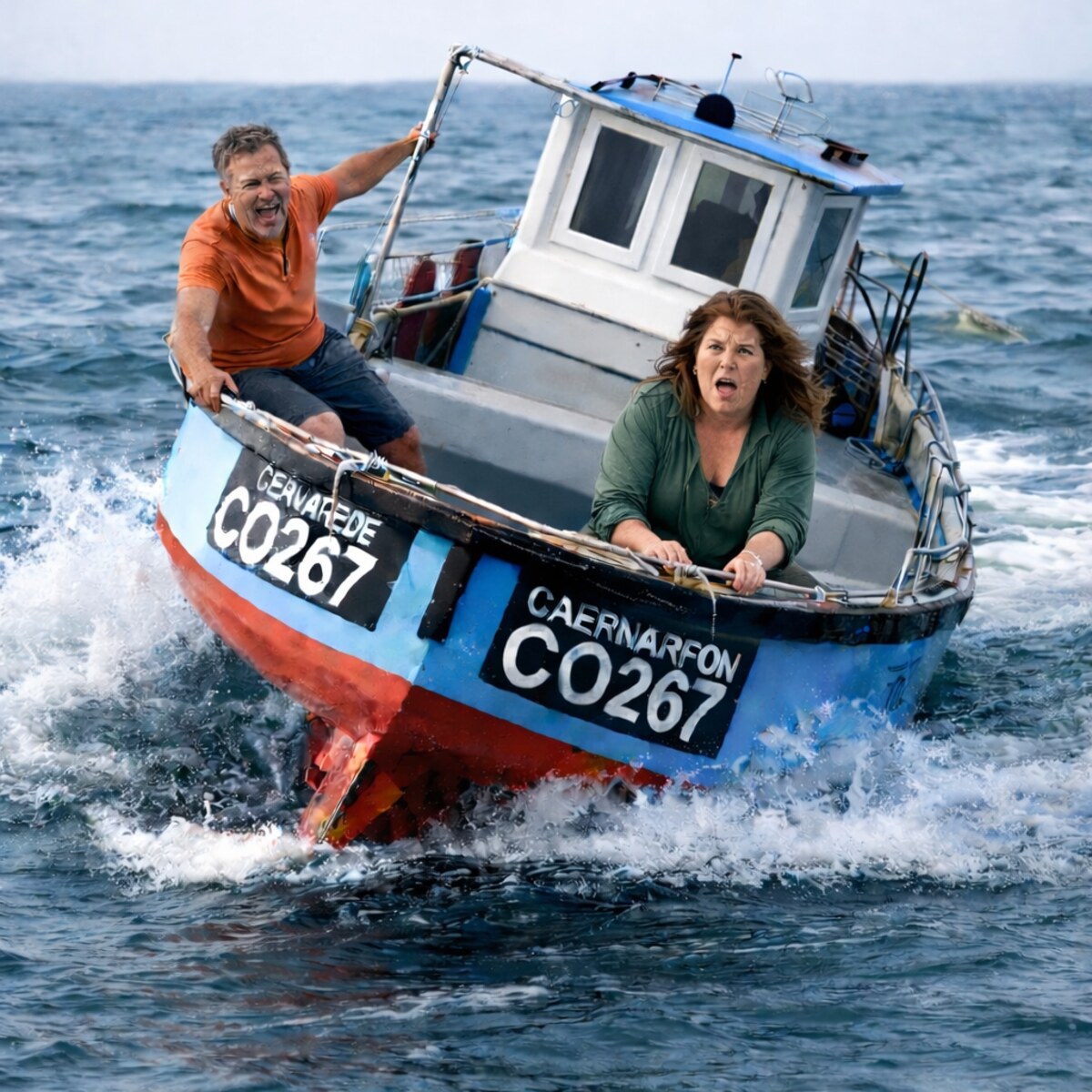 Altered image of a fishing boat