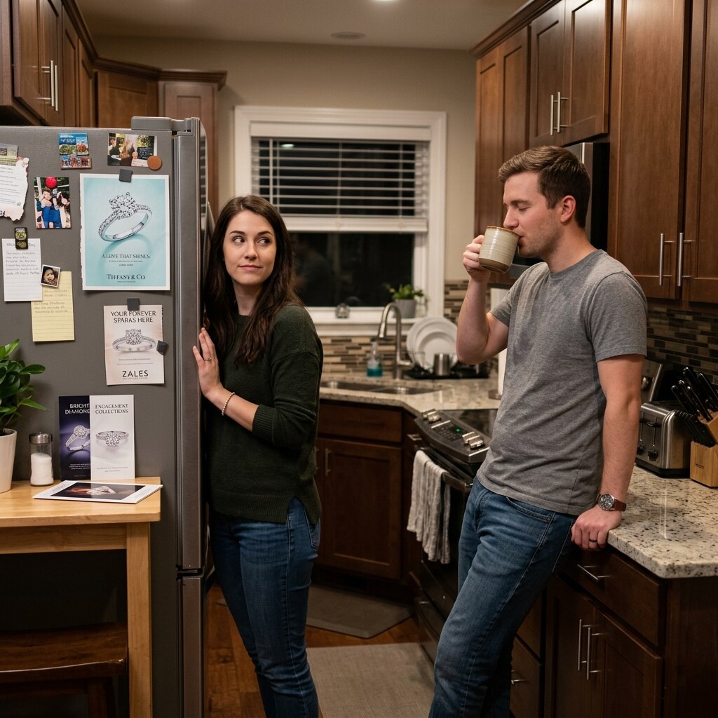 Generated image of a woman dropping hints