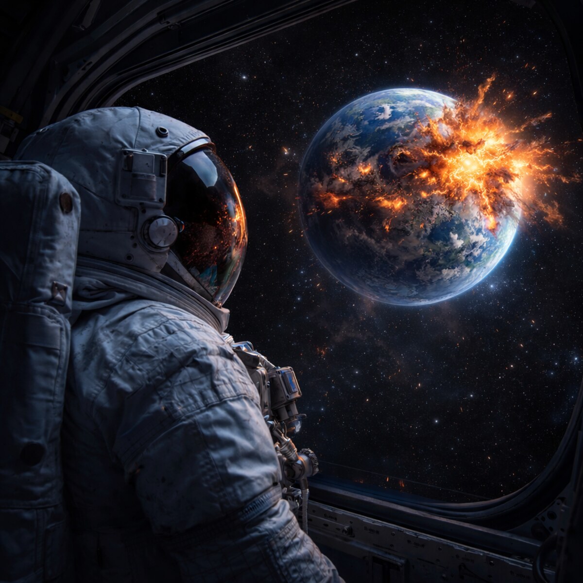 A generated image of the world ending