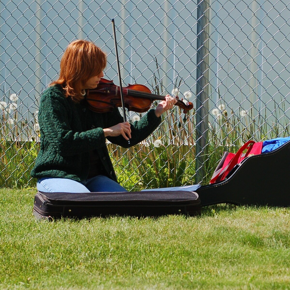 Photo of a fiddle player