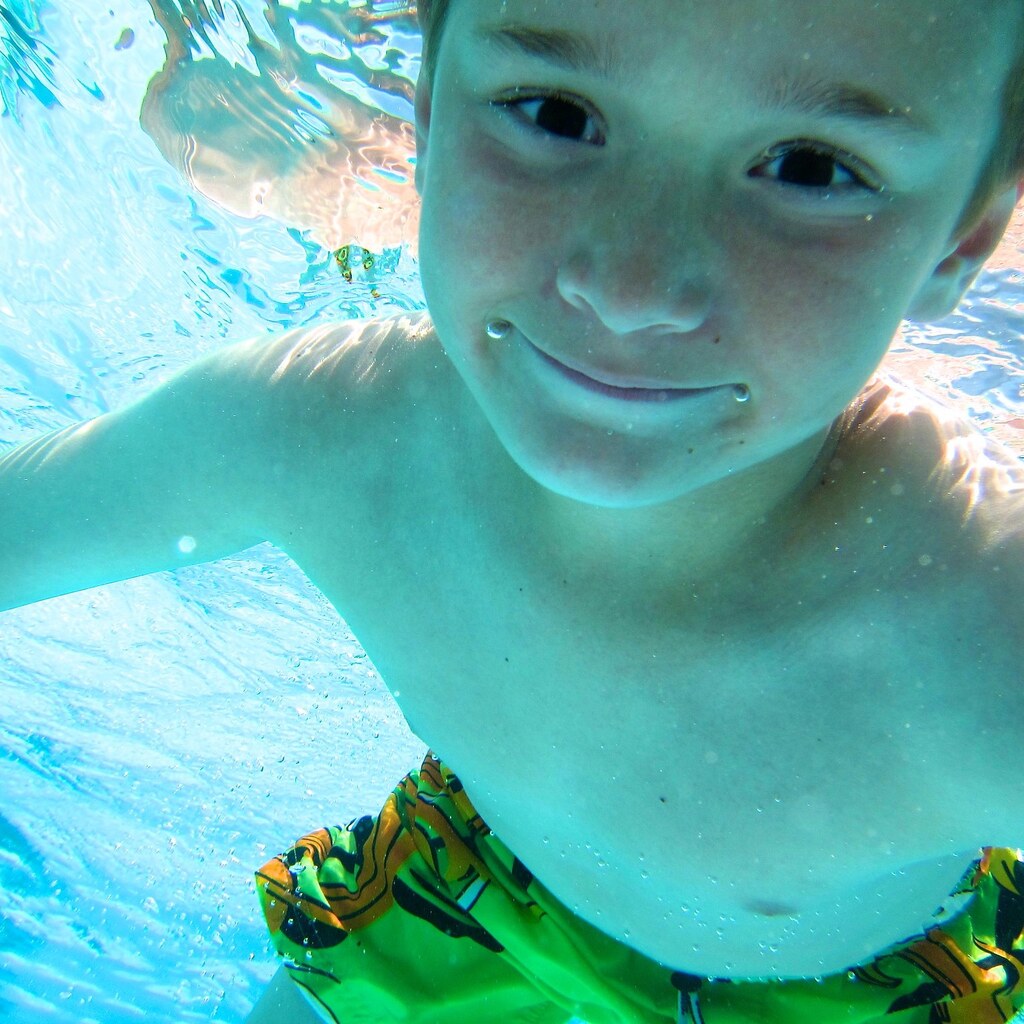 Photo of a child holding their breath