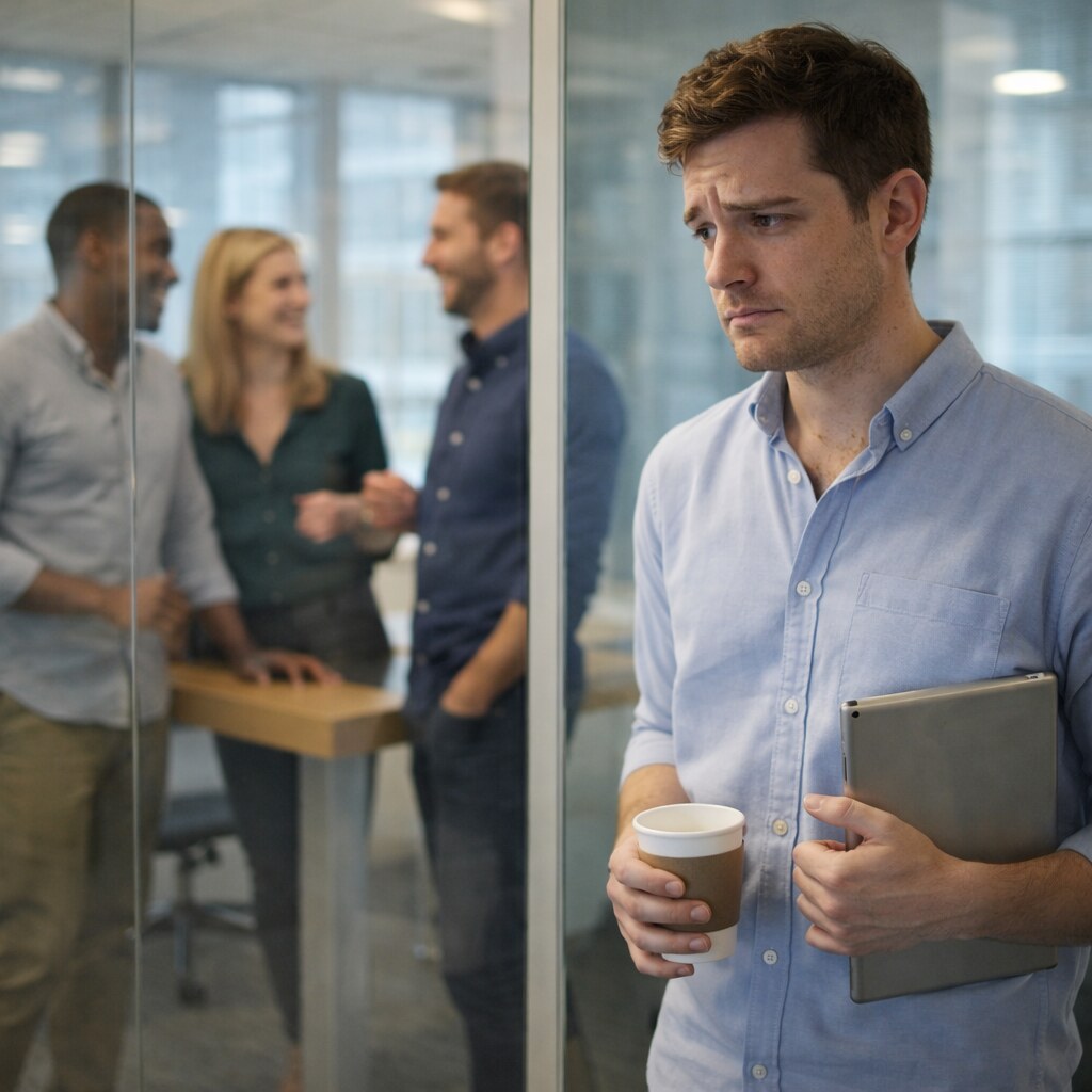 Generated image of someone cut out of a group