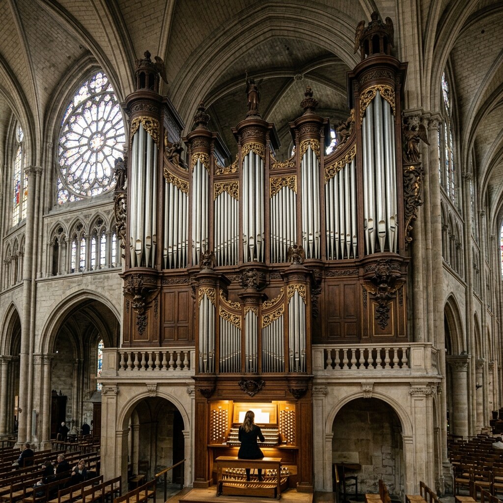 Generated image of a pipe organ