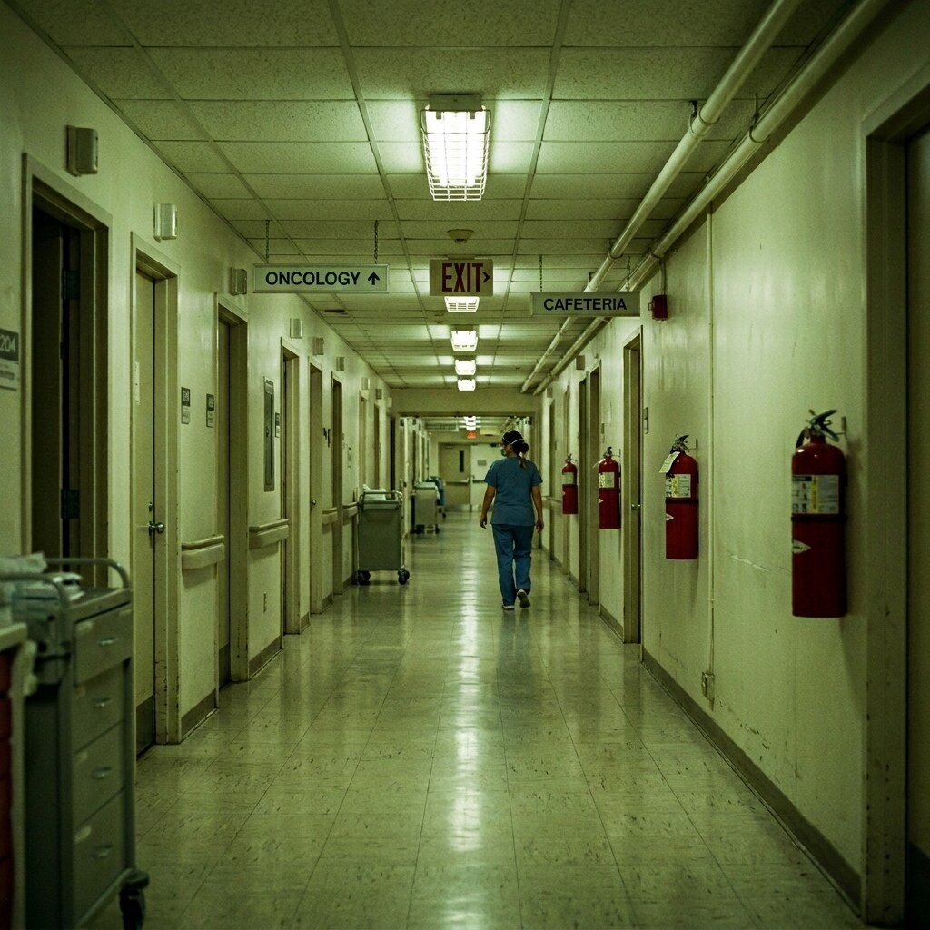 Generated image of hospital corridors