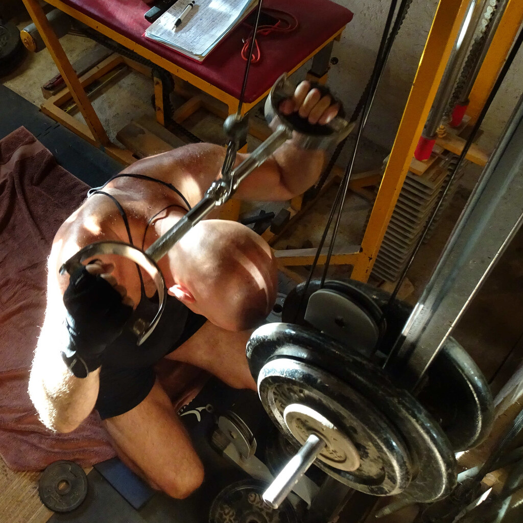 Photo of a man working out