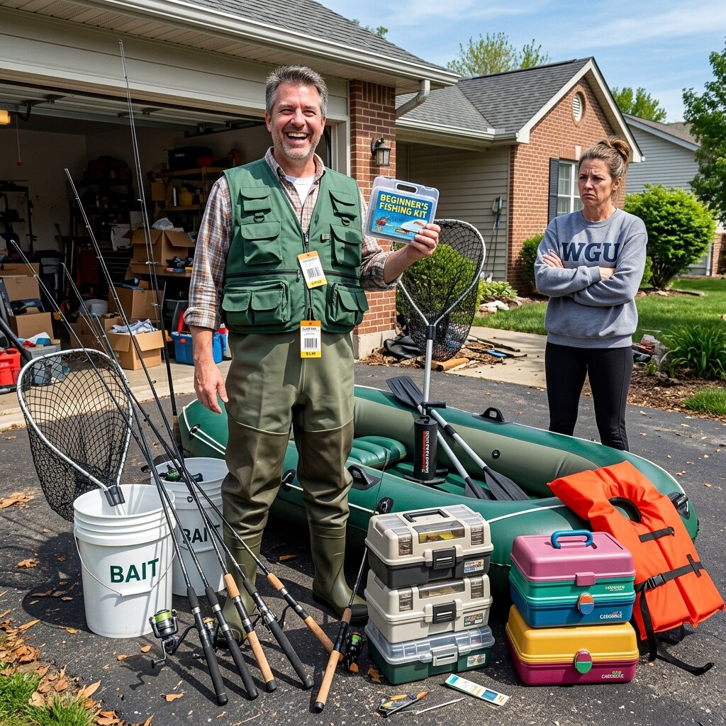 Generated image of a man with the whole kit and caboodle