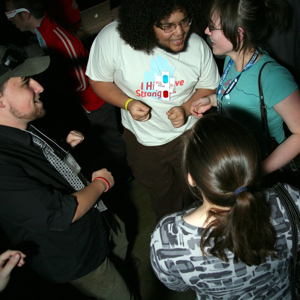 Photo of some people talking