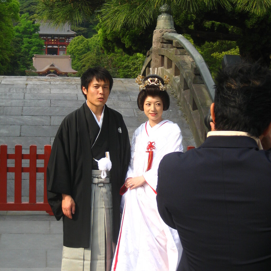 Photo of a Japanese wedding