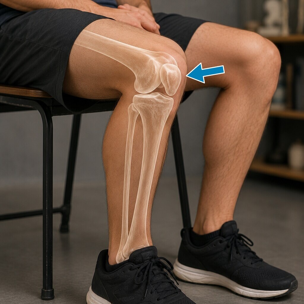 Generated image of knee bones