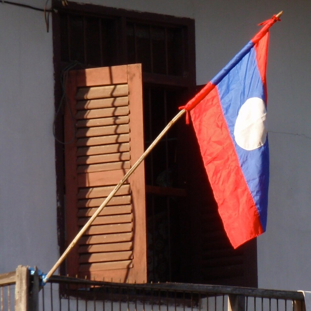 Photo of the Laos flag