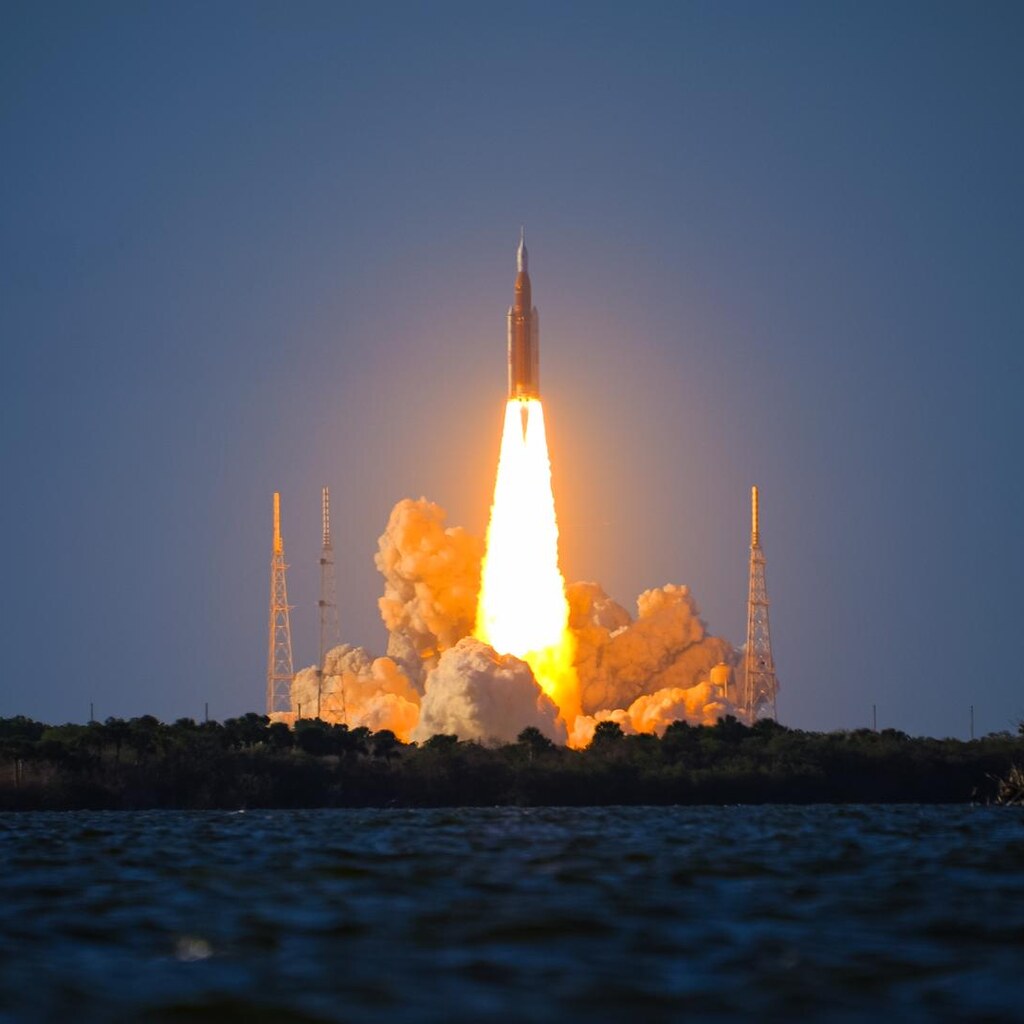 Photo of a rocket launching