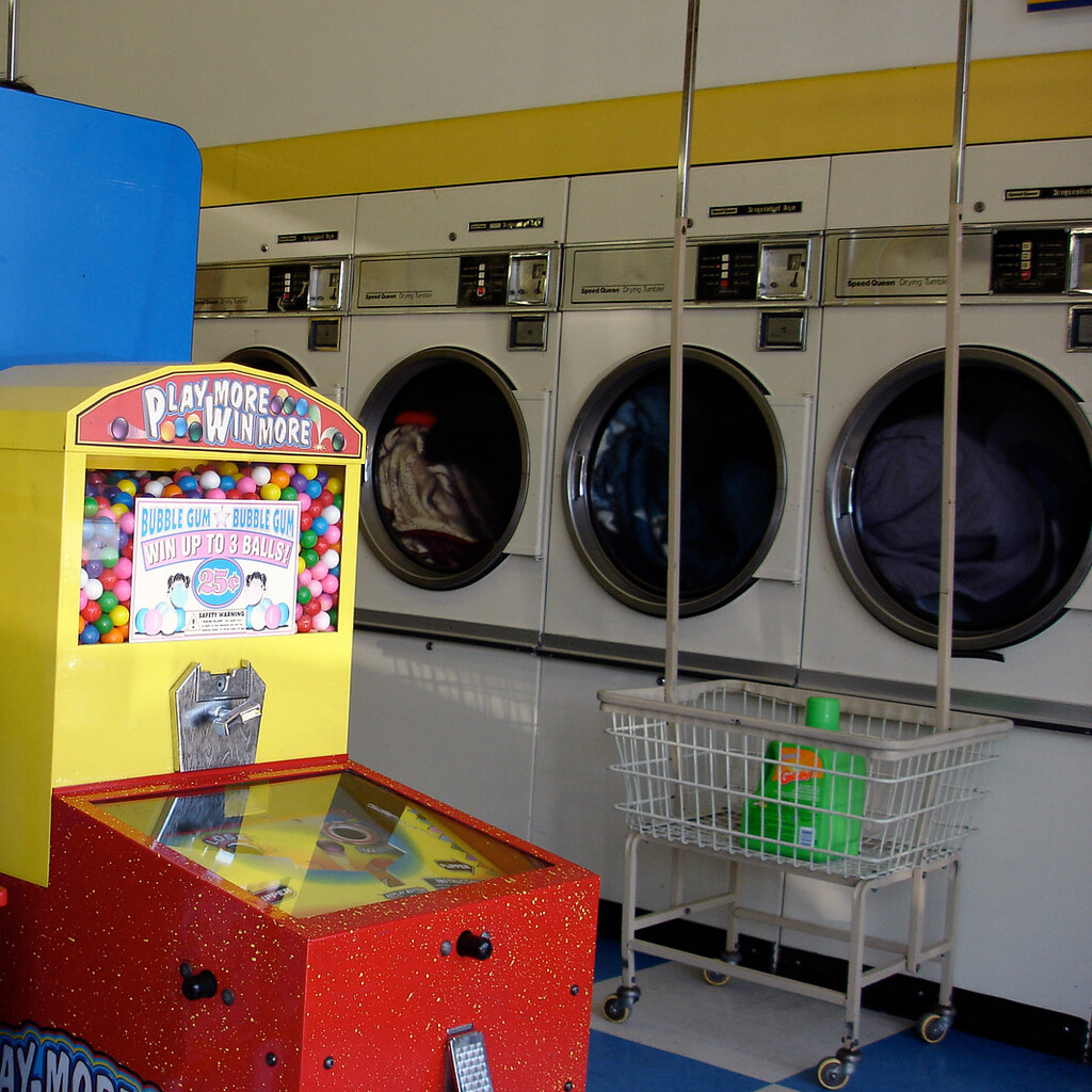 Photo of a laundromat
