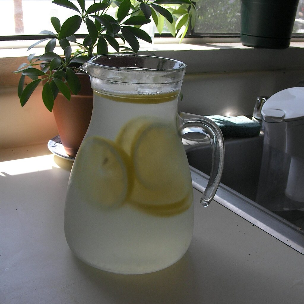 Photo of a jug of lemonade