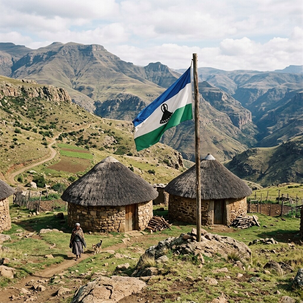 Generated image of the Lesotho flag