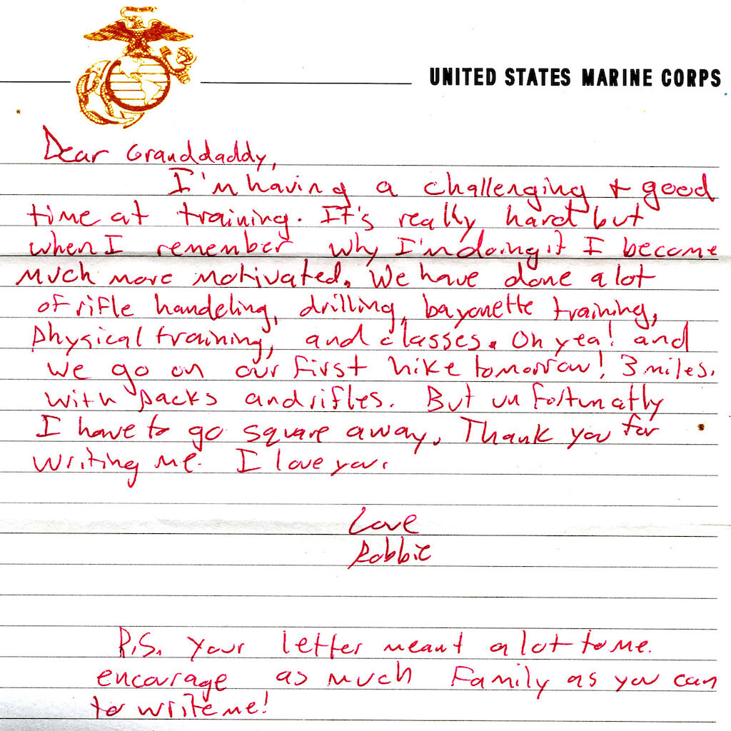 Photo of a letter